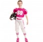 Fato de Futebol americano rosa para menina 