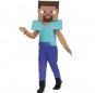 Disfarce de Steve do Minecraft para menino