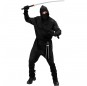 Disfarce de Ninja preto clássico para homem