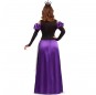 Fato de Rainha Medieval púrpura para mulher volta