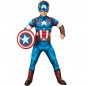 Disfarce de Super-herói Capitão América de luxo para menino
