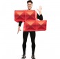 Disfarce Tetris vermelho adulto divertidíssimo para qualquer ocasião