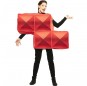 Disfarce Tetris vermelho adulto divertidíssimo para qualquer ocasião