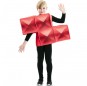 Disfarce Tetris vermelho menino para deixar voar a sua imaginação