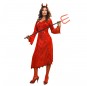 Fato de Diaba Vermelha mulher para a noite de Halloween 