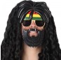 Os óculos mais engraçados Rastafari com barba para festas de fantasia