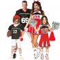 Disfarces de Jogadores de Rugby - Cheerleaders para grupos e famílias