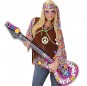Guitarra Insuflável Hippie para completar o seu disfarce