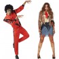 Fatos de casal Zombies do vídeo clip Thriller de Michael Jackson