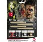 Kit de maquilhagem zombie realista com látex para completar o seu disfarce assutador
