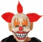 Máscara palhaço sinistro com cabelo para completar o seu fato Halloween e Carnaval