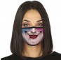 Máscara Harley Quinn de proteção para adulto