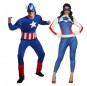 O casal Capitães América original e engraçado para se disfraçar com o seu parceiro