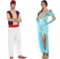 O casal Aladdin e Princesa Jasmine original e engraçado para se disfraçar com o seu parceiro