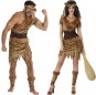 O casal Trogloditas cavernas original e engraçado para se disfraçar com o seu parceiro
