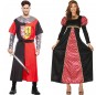 O casal Cruzado Medieval e Princesa da corte original e engraçado para se disfraçar com o seu parceiro