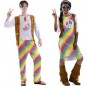 O casal hippies de arco-íris original e engraçado para se disfraçar com o seu parceiro