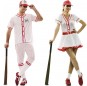 O casal Jogadores de basebol original e engraçado para se disfraçar com o seu parceiro