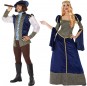 O casal Príncipes Azuis Medievais original e engraçado para se disfraçar com o seu parceiro