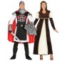 O casal Templário e Princesa medieval original e engraçado para se disfraçar com o seu parceiro