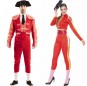 O casal Toureiros vermelhos original e engraçado para se disfraçar com o seu parceiro