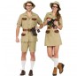 O casal exploradores da selva original e engraçado para se disfraçar com o seu parceiro