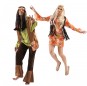 O casal Hippies oitenta original e engraçado para se disfraçar com o seu parceiro