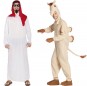 O casal Sheikh Árabe e Camelo original e engraçado para se disfraçar com o seu parceiro