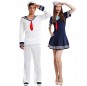 O casal marinheiros cruzeiro original e engraçado para se disfraçar com o seu parceiro