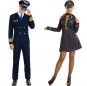 O casal Piloto Aéreo e Hospedeira de bordo original e engraçado para se disfraçar com o seu parceiro