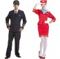 O casal Piloto e Hospedeira de avião original e engraçado para se disfraçar com o seu parceiro