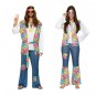O casal Hippies coloridos original e engraçado para se disfraçar com o seu parceiro