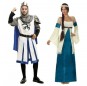 O casal Medievais azuis original e engraçado para se disfraçar com o seu parceiro
