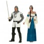 O casal príncipes medievais original e engraçado para se disfraçar com o seu parceiro