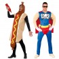 O casal Hot Dog e Beerman original e engraçado para se disfraçar com o seu parceiro