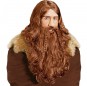Peruca de guerreiro viking com barba para completar o seu disfarce