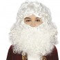 Peruca do Pai Natal com barba para crianças para completar o seu disfarce