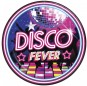 Pratos Disco Fever de 23 cm para completar a decoração da sua festa temática