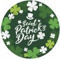 Pratos Saint Patrick's Day de 23 cm para completar a decoração da sua festa temática