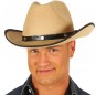 Chapéu de cowboy castanho claro para completar o seu disfarce
