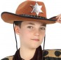chapéu de cowboy castanho para crianças para completar o seu disfarce