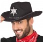 Chapéu de cowboy preto do Oeste para completar o seu disfarce