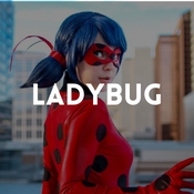 Catálogo de fatos Ladybug para rapazes, raparigas, homens e mulheres