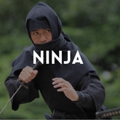 Catálogo de fatos Ninja para rapazes, raparigas, homens e mulheres
