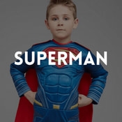 Catálogo de fatos Superman para rapazes, raparigas, homens e mulheres