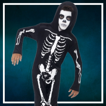 Comprar fantasias de esqueleto Halloween para meninos online