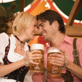 Oktoberfest para homem, mulher e crianças