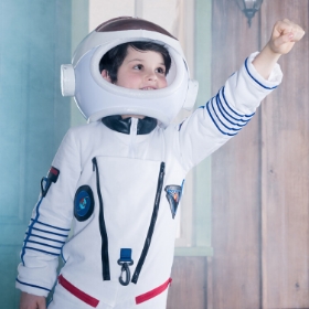 Astronautas para homem, mulher e crianças
